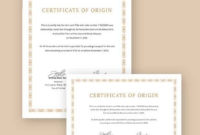 Free 15+ Sample Certificate Of Origin Templates In Pdf In Simple Certificate Of Origin Template