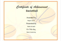 Free 20+ Sample Basketball Certificate Templates In Pdf Within Free 7 Basketball Achievement Certificate Editable Templates