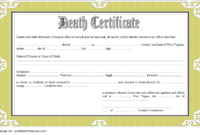 Free 2020 Death Certificate Template: The 7+ Bad Documents Pertaining To Handwriting Certificate Template 7 Catchy Designs