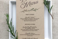 Free 32+ Sample Menu Cards Templates In Psd | Pdf | Ms Inside Menu Template For Pages