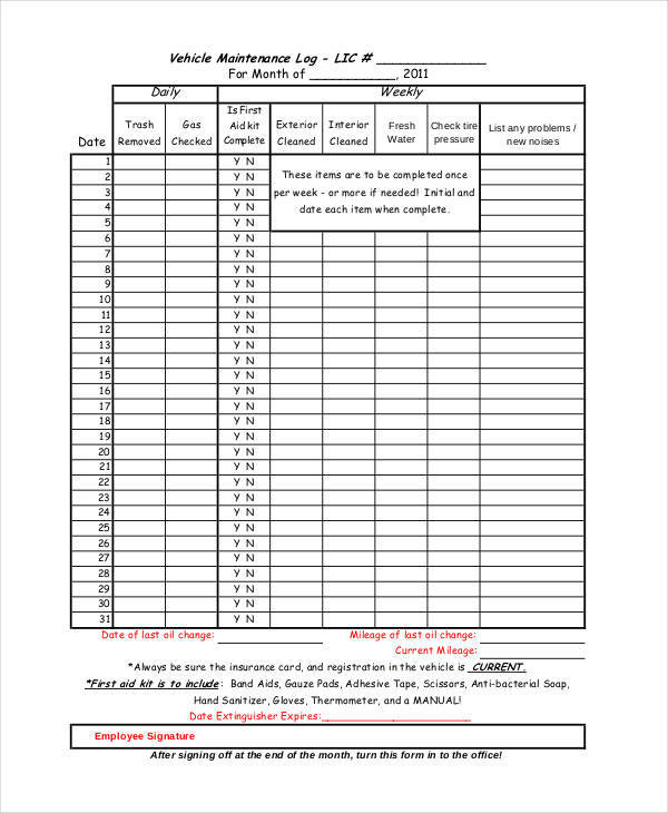 Free 38+ Log Sheet Samples &amp; Templates In Pdf | Ms Word With First Aid Log Sheet Template