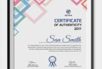 Free 45+ Sample Certificate Of Authenticity Templates In In Free Certificate Of Authenticity Free Template