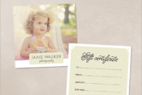 Free 9+ Sample Attractive Photography Gift Certificate With Regard To Fascinating Free Photography Gift Certificate Template