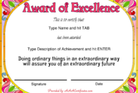 Free Award Certificate Templates Sample Complaint Email Throughout Handwriting Award Certificate Printable