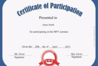 Free Certificate Of Participation | Certificate Of With Regard To Baby Shower Game Winner Certificate Templates