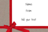 Free Christmas Gift Certificate Template | Customize Regarding Christmas Gift Certificate Template Free