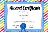 Free Custom Certificates For Kids | Customize Online Intended For Free Art Award Certificate Templates Editable