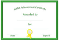 Free Dance Certificate Template Customizable And Printable Intended For Dance Award Certificate Template