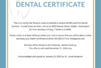 Free Dental Medical Certificate Sample Template In New Dog Obedience Certificate Template Free 8 Docs