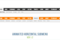 [Free Download] Animated Horizontal Submenu With Horizontal Menu Templates Free Download