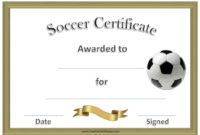 Free Editable Soccer Certificates Customize Online In Simple Football Certificate Template