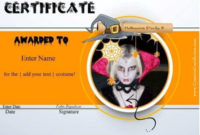 Free Halloween Costume Awards | Customize Online | Instant With Fantastic Halloween Costume Certificates 7 Ideas Free