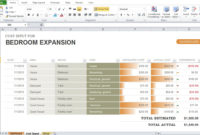 Free Home Renovation Budget Template Excel Tmp Within Home Renovation Cost Spreadsheet Template