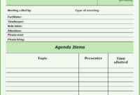 Free Meeting Agenda Template Word Excelonist For Sample Agenda Template For Meetings