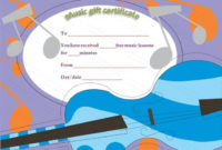 Free Music Lessons Gift Certificate Template (With Images Within Piano Certificate Template Free Printable