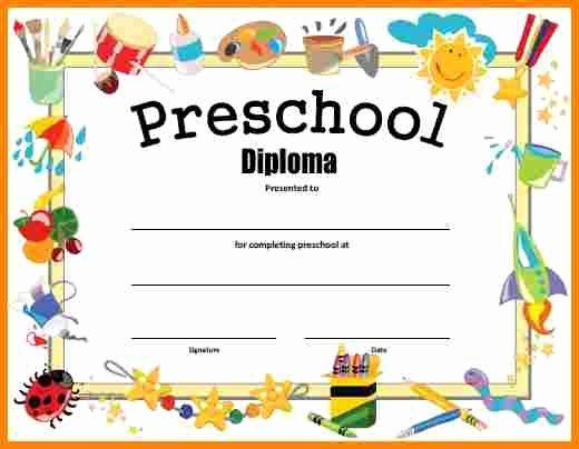 Free Preschool Certificate Templates Lovely Pre K Regarding Preschool Graduation Certificate Template Free