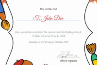 Free Preschool Certificate Templates Lovely Pre K With 7 Kindergarten Graduation Certificates To Print Free