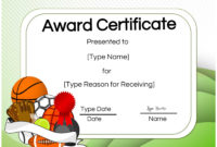 Free Printable Basketball Certificates | Edit Online And For Basketball Certificate Templates