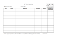 » Free Printable Daily Work Log Template For Project Manager Daily Log Template