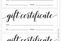 Free Printable Gift Certificate Template Pjs And Paint With Tattoo Gift Certificate Template Coolest Designs