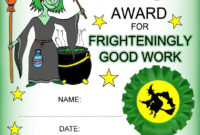 Free Printable Halloween Award Certificates | Free Printable For Simple Halloween Costume Certificate