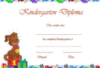 Free Printable Preschool Graduation Certificates Pertaining To Certificate For Pre K Graduation Template