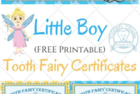 Free Printable Tooth Fairy Certificates Fabnfree Freebie In Free Tooth Fairy Certificate Template