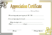 Free Retirement Certificate Of Appreciation Template 3 With Regard To Certificate Of Service Template Free