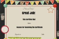 Free School Certificates &amp; Awards Pertaining To Fantastic Outstanding Effort Certificate Template