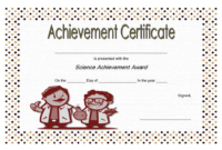 Free Science Certificate Of Achievement Template 4 Pertaining To Science Fair Certificate Templates