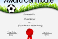 Free Soccer Certificate Maker | Edit Online And Print At Home With Regard To Football Certificate Template