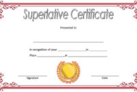 Free Superlative Certificate Template Printable 1 Regarding Awesome Superlative Certificate Templates