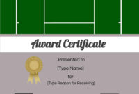 Free Tennis Certificates | Edit Online And Print At Home For Fascinating Tennis Participation Certificate