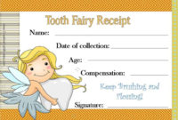 Free Tooth Fairy Certificate | Customize Online | Instant Inside Free Tooth Fairy Certificate Template