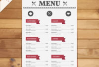 Free Vector | Restaurant Menu Template With Regard To Blank Restaurant Menu Template