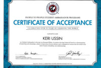 Fundraisertrenise Robertson Ussin : Help Keri Go To Intended For Certificate Of Acceptance Template