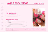 Get Our Example Of Nail Gift Certificate Template In 2020 Throughout Nail Salon Gift Certificate Template