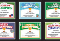Get This 6 Pack Of Certificates To Recognize Winners In Within Table Tennis Certificate Template Free