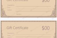 Gift Certificate 39 Word Layouts Intended For Free Certificate Templates For Word 2007