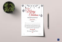 Gift Certificate For Christmas Template In Adobe Photoshop For Gift Certificate Template Photoshop