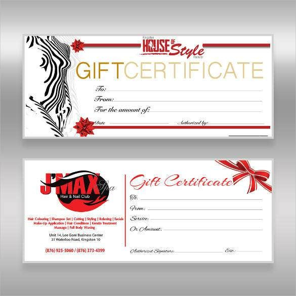 Gift Certificate Template 42+ Examples In Pdf, Word In For Amazing Custom Gift Certificate Template