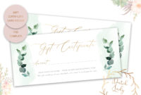 Gift Certificate Template Single Sided #2 Lady Boss For Donation Certificate Template