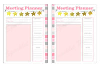 Girl Scouts Troop Meeting Planner Badge Activity Agenda | Etsy For Cub Scout Pack Meeting Agenda Template
