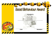 Good Behavior Certificate Free Printable 3 (Spelling Bee Intended For Awesome Good Behaviour Certificate Templates