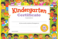 Gospel Kindergarten Justin Buzzard For Pre K Diploma Certificate Editable Templates