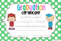 Graduation Certificates Kindergarten, Pre Primary, Prep Throughout Simple Preschool Graduation Certificate Free Printable