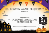 Halloween Award Certificate Pumpkin Decorating Intended For Fantastic Halloween Costume Certificates 7 Ideas Free