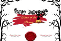 Happy Halloween Certificate Designer. #Free #Halloween In Simple Halloween Certificate Template