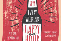 Happy Hour Flyer Templateme55Enjah | Graphicriver With Happy Hour Menu Template
