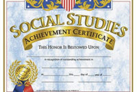 Hayes School Publishing Certificates Social Studies 30/Pk Within Social Studies Certificate